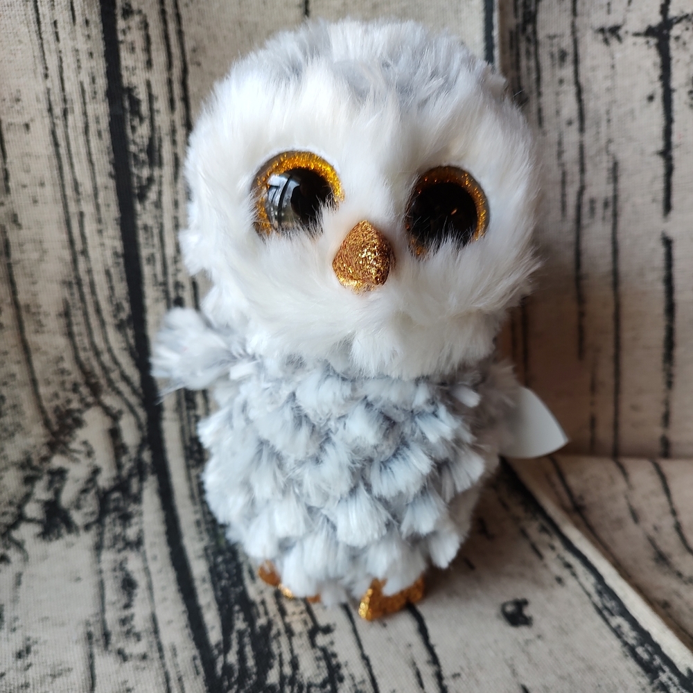 NWT TY Beanie boo owlette 4 inch plush